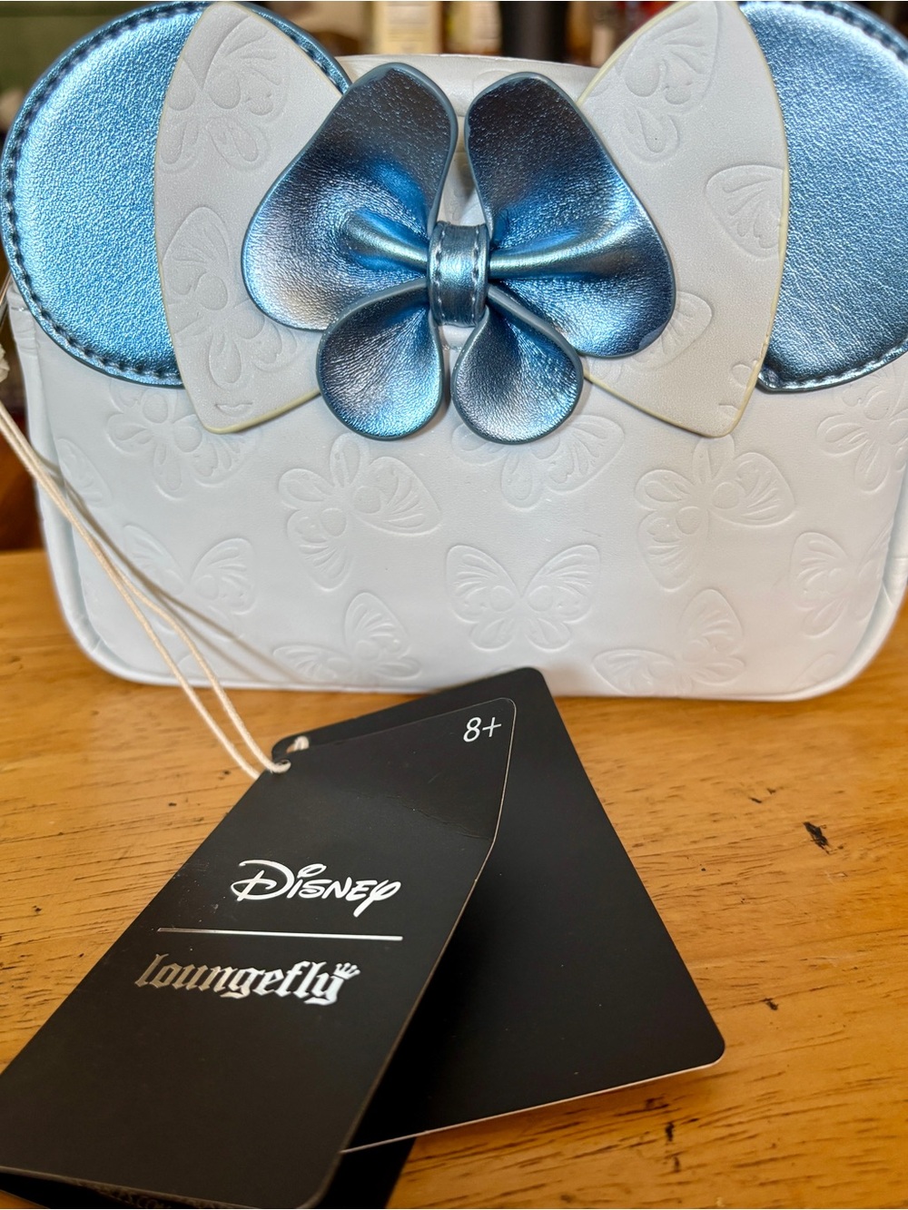 NWT Loungefly Disney Minnie Mouse Butterfly Bow Cosmetic Bag BoxLunch Exclusive
